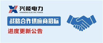 動態(tài)丨關(guān)于興能電力2019戰(zhàn)略合作供應(yīng)商招標(biāo)進(jìn)度的公告
