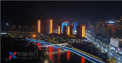 超美!超震撼!興能電力夜景亮化項目點亮大美南平!