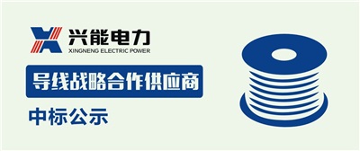 中標公示丨興能電力導(dǎo)線戰(zhàn)略合作商中標公示
