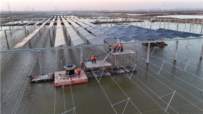 水上發(fā)電，水下養(yǎng)殖，興能電力奏響綠色發(fā)電“漁光曲”